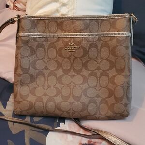 Coach Tan Signature Crossbody Bag